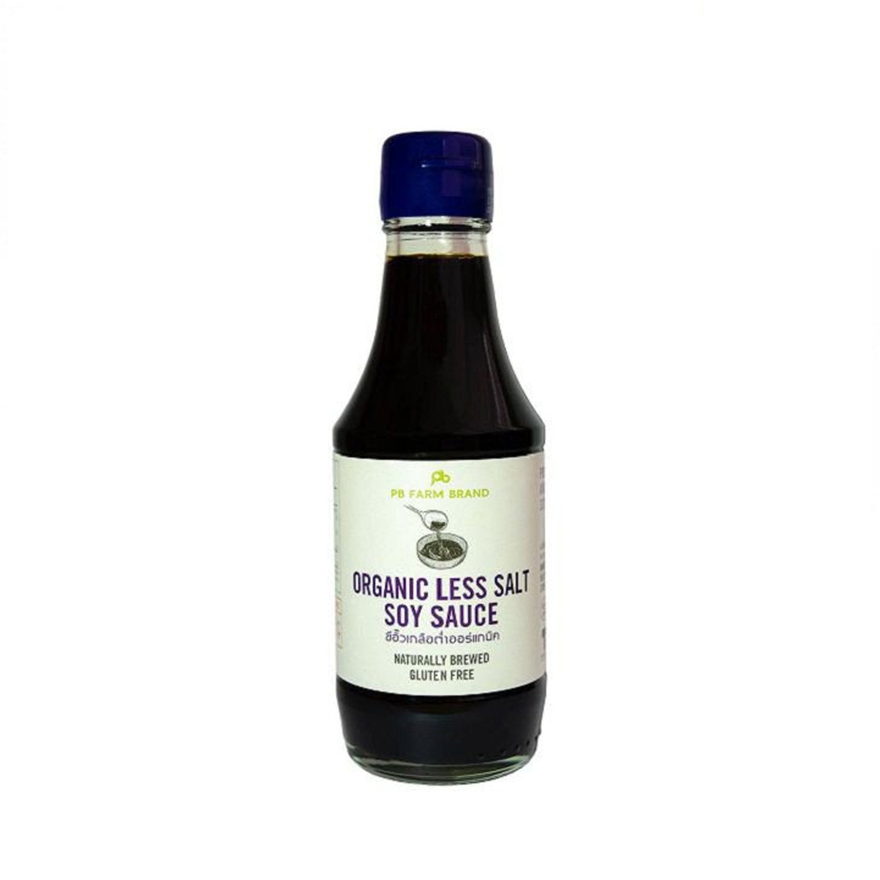 Nước tương hữu cơ ít muối PB Farm 200ml