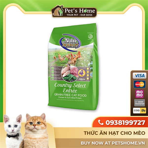 Hạt Nutri Source Grain Free cho mèo