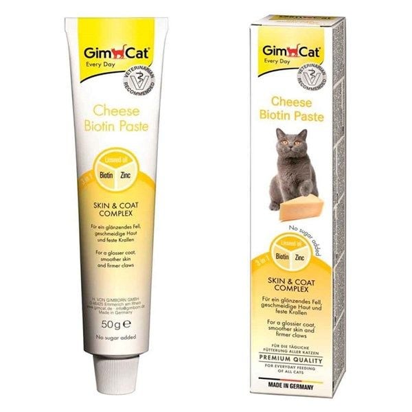 Gel phô mai giúp lông da bóng mượt, móng săn chắc Gimcat Cheese Biotin Paste 50g