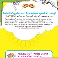 Bánh thưởng có nhân Temptations siêu hấp dẫn cho mèo 85g