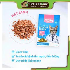 Hạt mèo MR.VET túi 1kg thức ăn mèo Mix thịt sấy