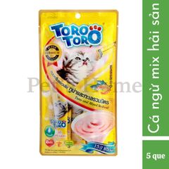Súp thưởng Toro Toro Lickable bánh thưởng dạng sốt thơm ngon cho mèo Thái Lan gói 24 hoặc 25 tuýp