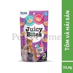 Bánh thưởng Inaba Juicy Bites snack viên mềm nhiều vị thơm ngon hấp dẫn cho mèo Nhật Bản