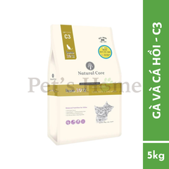 Hạt Natural Core C3 [1,5kg - 500g] thức ăn cho mèo thịt gà và cá hồi Bene 3012 Hàn Quốc