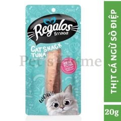 Bánh thưởng Regalos Cat Snack Tuna snack dạng cá, gà tươi nguyên miếng thơm ngon cho mèo Thái Lan