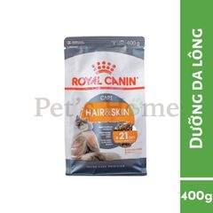 Hạt Royal Canin Hair & Skin [2kg - 400g] thức ăn cho mèo dưỡng da lông khỏe bóng mượt Pháp