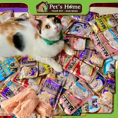 Pate Nekko Gravy thức ăn ướt dạng sốt giúp bổ sung các chất dinh dưỡng cần thiết và hỗ trợ tiêu hoá cho mèo Thái Lan gói 70g