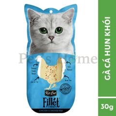 Bánh thưởng Kit Cat Fillet Fresh snack dạng thịt cá, gà nguyên miếng dinh dưỡng cho mèo Singapore
