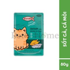 Pate Kucinta cho mèo gói 80g giàu dinh dưỡng cho mèo trưởng thành
