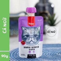 Súp thưởng Wanpy nắp vặn cho mèo 90g