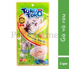 Bánh thưởng dạng số Toro Toro Lickable Treat cho mèo gói 24 hoặc 25 tuýp