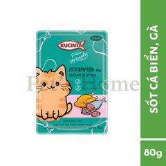 Pate Kucinta cho mèo gói 80g giàu dinh dưỡng cho mèo trưởng thành