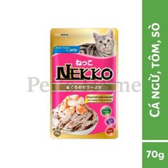 Pate Nekko Jelly dạng thạch giàu Protein, vitamin E và Omega 3 cho mèo Thái Lan gói 70g