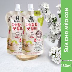 Sữa tươi Dr. Holi Hàn Quốc pha sẵn cho chó mèo 180ml