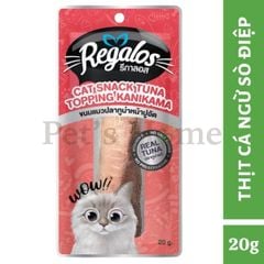 Bánh thưởng Regalos Cat Snack Tuna snack dạng cá, gà tươi nguyên miếng thơm ngon cho mèo Thái Lan