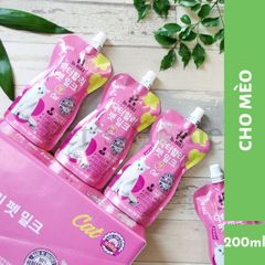 Sữa Dr. Holi sữa tươi ít béo, dễ hấp thu, giảm mùi hôi phân cho chó mèo Hàn Quốc túi 180ml