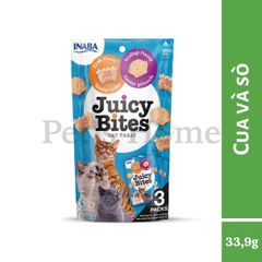 Bánh thưởng Inaba Juicy Bites snack viên mềm nhiều vị thơm ngon hấp dẫn cho mèo Nhật Bản