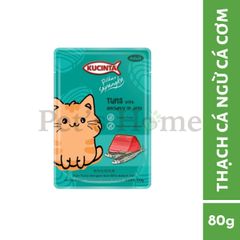 Pate Kucinta cho mèo gói 80g giàu dinh dưỡng cho mèo trưởng thành