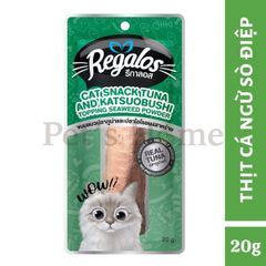 Bánh thưởng Regalos Cat Snack Tuna snack dạng cá, gà tươi nguyên miếng thơm ngon cho mèo Thái Lan