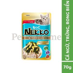 Pate Nekko Jelly dạng thạch giàu Protein, vitamin E và Omega 3 cho mèo Thái Lan 70g