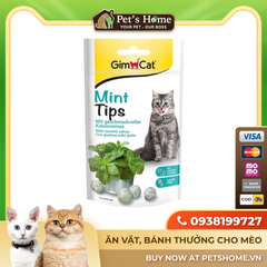 Viên giảm stress vị bạc hà Gimcat Mint Tips 40g