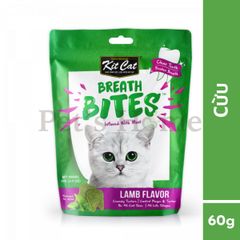 Bánh thưởng sạch răng cho mèo Kit Cat Breath Bites 60g