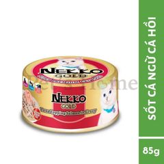 Pate Nekko Gold thức ăn ướt hỗ trợ tiêu hoá, bổ sung Taurine cho mèo Thái Lan lon 85g