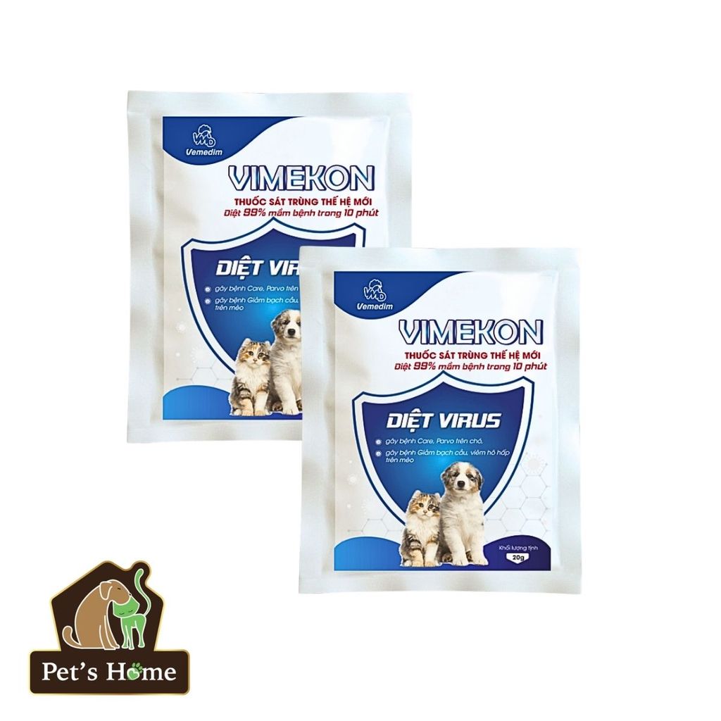Thuốc sát trùng Vimekon thế hệ mới, sát trùng chuồng trại, thiết bị 20g
