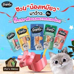 Bánh thưởng Regalos Cat Snack Tuna snack dạng cá, gà tươi nguyên miếng thơm ngon cho mèo Thái Lan