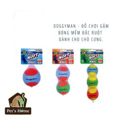 Bóng mềm đặc ruột Doggyman đồ chơi dạng banh, bóng mềm, bền để gặm, huấn luyện cho chó