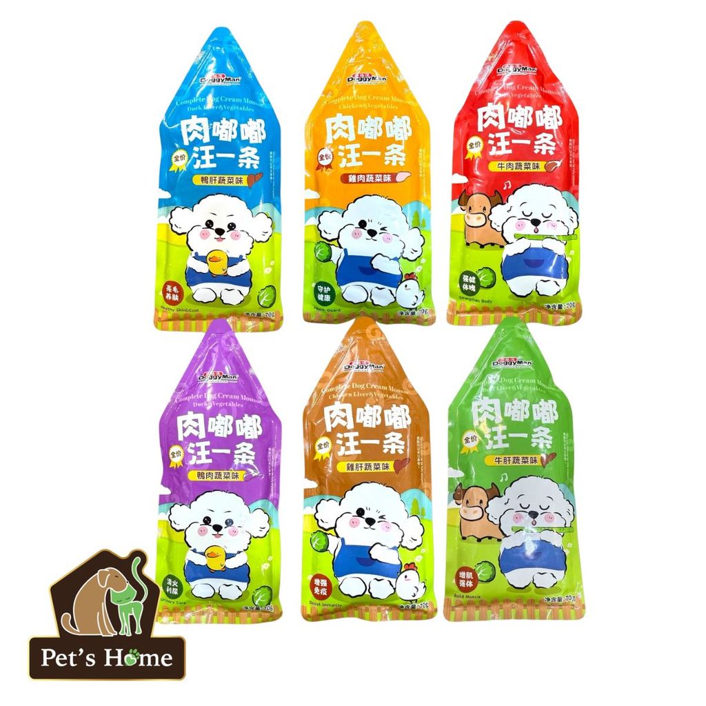 Pate sốt kem cho chó Doggyman bổ sung dinh dưỡng và giúp cân bằng hệ tiêu hoá 70g