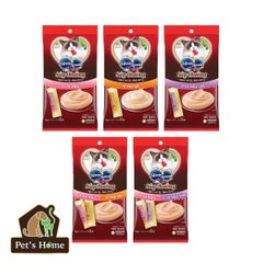 Súp Thưởng Cho Mèo Silver Spoon Treat Tube Hỗ Trợ Tiêu Hoá - Gói 8 Thanh (6gx8)