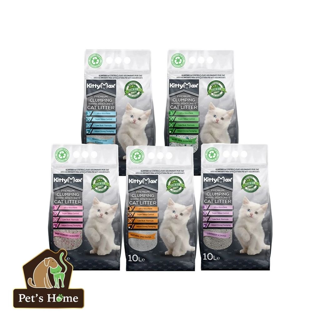 Cát Kitty Max cát vệ sinh, cát sỏi, cát đất sét siêu thấm hút, vón cục nhanh, khử mùi tốt túi to 10L