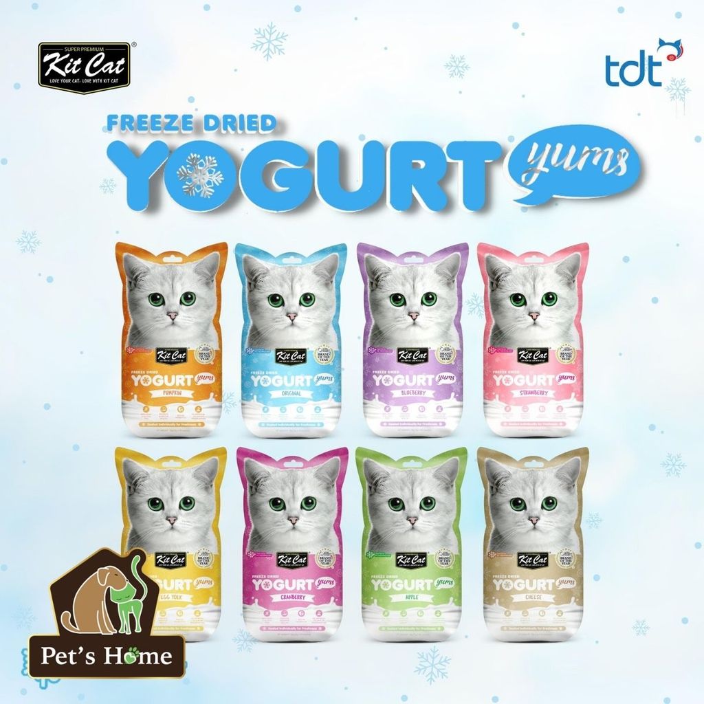 Bánh thưởng KitCat Yogurt snack viên sữa chua sấy hỗ trợ tiêu hoá, sạch răng cho mèo Singapore