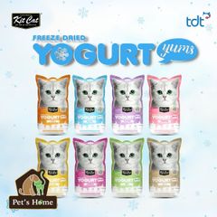 Bánh thưởng KitCat Yogurt snack viên sữa chua sấy hỗ trợ tiêu hoá, sạch răng cho mèo Singapore