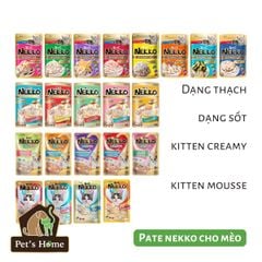 Pate Nekko Kitten dạng Mousse bổ sung Vitamin cho mèo con Thái Lan gói 70g