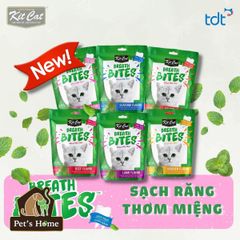 Bánh thưởng KitCat Breath BItes snack dạng viên giòn giúp sạch răng, thơm miệng cho mèo Singapore