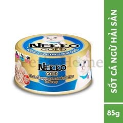 Pate Nekko Gold thức ăn ướt hỗ trợ tiêu hoá, bổ sung Taurine cho mèo Thái Lan lon 85g