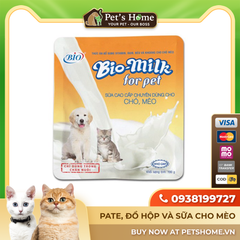 Sữa Bio Milk sữa bột bổ sung Protein và chất xơ cho chó mèo nội địa gói 100g