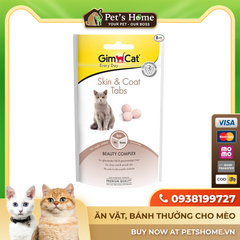 Viên dưỡng da lông Gimcat Skin & Coat Tabs 40g