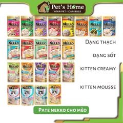 Pate Nekko Jelly dạng thạch giàu Protein, vitamin E và Omega 3 cho mèo Thái Lan gói 70g
