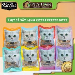Bánh thưởng KitCat freezebites snack viên thịt sấy giòn dinh dưỡng, giúp sạch răng cho mèo Singapore