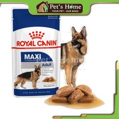 Pate Royal Canin Maxi Adult thức ăn mềm ướt cho chó lớn giống lớn Pháp 140g