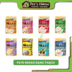 Pate Nekko Jelly dạng thạch giàu Protein, vitamin E và Omega 3 cho mèo Thái Lan gói 70g