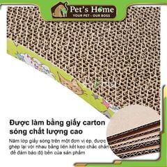 Tấm mèo cào carton lượn sóng 20x40cm