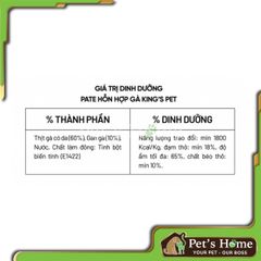 Pate quốc dân King's Pet cho chó mèo 70g