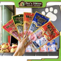 Súp thưởng Nekko Gold Creamy vị cá ngừ mix thơm ngon chính hãng Thái Lan túi 4 tuýp