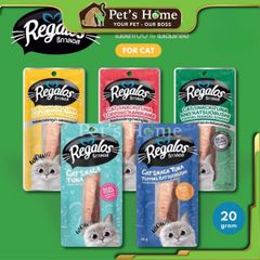 Bánh thưởng Regalos Cat Snack Tuna snack dạng cá, gà tươi nguyên miếng thơm ngon cho mèo Thái Lan