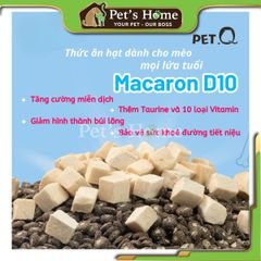 Thức ăn hạt cho mèo PetQ Macaron D10 200g