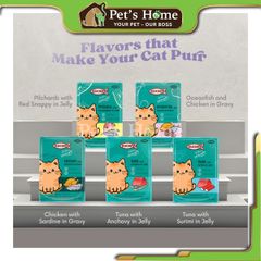 Pate Kucinta cho mèo gói 80g giàu dinh dưỡng cho mèo trưởng thành